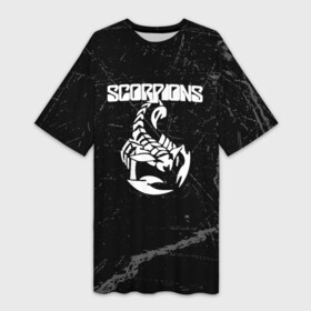 Платье-футболка 3D с принтом scorpions rock. в Тюмени,  |  | klaus meine | rock | scorpions | scorpions live | scorpions send me an angel | scorpions wind of change