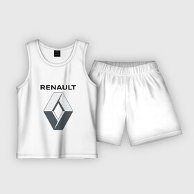 Детская пижама с шортами хлопок с принтом РЕНО  RENO Motors в Тюмени,  |  | auto | logo | moto | renault | sport | symbol | авто | автомобильные | кватро | лого | логотип | логотипы | марка | мото | рено | символ | спорт | шильдик
