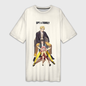 Платье-футболка 3D с принтом Spy x Family  Семья шпиона в Тюмени,  |  | anime | eyes | girl | spyxfamily | аниме | анимэ | глаза | девушка | модные | семья шпиона | хайп | шмот