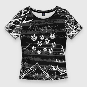 Женская футболка 3D Slim с принтом Pyrokinesis: текстура ветки в Тюмени,  |  | pyrokinesis | андрей пирокинезис | каждаябарбистерва | левый баттл | музыка | музыкант | пирокинезис | рэп | рэпер | хип хоп