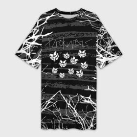 Платье-футболка 3D с принтом Pyrokinesis: текстура ветки в Тюмени,  |  | pyrokinesis | андрей пирокинезис | каждаябарбистерва | левый баттл | музыка | музыкант | пирокинезис | рэп | рэпер | хип хоп