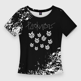 Женская футболка 3D Slim с принтом Пирокинезис  Pyrokinesis  Белые брызги в Тюмени,  |  | pyrokinesis | андрей пирокинезис | каждаябарбистерва | левый баттл | музыка | музыкант | пирокинезис | рэп | рэпер | хип хоп