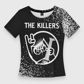 Женская футболка 3D Slim с принтом The Killers  КОТ  Краска в Тюмени,  |  | band | killers | metal | rock | the | the killers | группа | кот | краска | рок | спрей