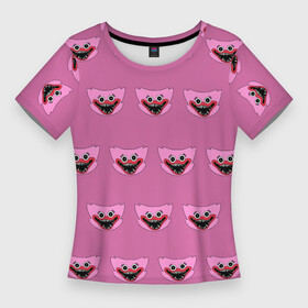 Женская футболка 3D Slim с принтом Киси Миси спасла нас в Тюмени,  |  | poppy playtime | puzzle adventure | киси | киси миси | ужастик | хаги ваги | хаги ваги и киси