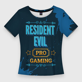 Женская футболка 3D Slim с принтом Resident Evil Gaming PRO в Тюмени,  |  | evil | logo | paint | pro | resident | resident evil | umbrella | амбрелла | брызги | игра | игры | краска | лого | логотип | резидент | символ | эвил