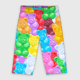 Велосипедки 3D с принтом мармеладные мишки разноцветные в Тюмени,  |  | background | bear | bears | colorful | gummy bears | haribo | marmalade | multicolor | sweets | мармелад | мармеладные мишки | медведи | медведь | мишки | мультицвет | разноцветный | сладости | фон | харибо