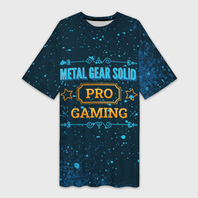 Платье-футболка 3D с принтом Metal Gear Solid Gaming PRO в Тюмени,  |  | gear | logo | metal | metal gear solid | pro | solid | гир | игра | игры | краска | краски | лого | логотип | метал | символ | солид