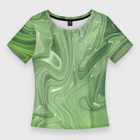 Женская футболка 3D Slim с принтом Зеленый жидкий камуфляж в Тюмени,  |  | Тематика изображения на принте: green | вода | воин | зеленый | камуфляж | краска | маскировка | милитари | пятна | пятно | разведчик | разводы | солдат | текстура | униформа