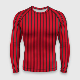 Мужской рашгард 3D с принтом Красно черный узор в полоску в Тюмени,  |  | red striped | striped pattern | красный и черный | полоска | ретро