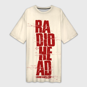 Платье-футболка 3D с принтом A Moon Shaped Pool  Radiohead в Тюмени,  |  | radio head | radiohead | thom yorke | одержимый чем то | радио хед | радиохед | радиохэд | рок | рок группа | том йорк | томас эдвард йорк | фанат