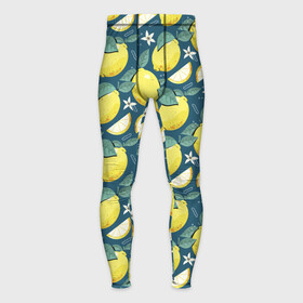 Мужские тайтсы 3D с принтом Cute lemon pattern в Тюмени,  |  | fruit | lemon | pattern | лимон | лимоны | паттерн | фрукт | фрукты