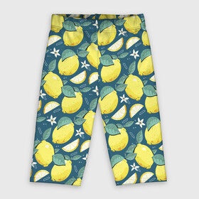 Велосипедки 3D с принтом Cute lemon pattern в Тюмени,  |  | fruit | lemon | pattern | лимон | лимоны | паттерн | фрукт | фрукты