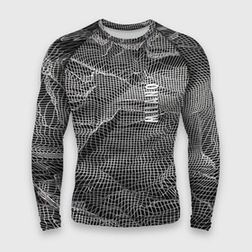 Мужской рашгард 3D с принтом Мятая сетчатая ткань  Crumpled Mesh Fabric в Тюмени,  |  | abstraction | fashion | grid | italy | milano | pattern | texture | абстракция | италия | милан | мода | сетка | текстура | узор