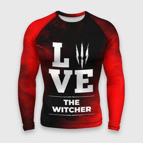 Мужской рашгард 3D с принтом The Witcher Love Классика в Тюмени,  |  | logo | love | the | the witcher | witcher | ведьмак | игра | игры | лого | логотип | огонь | пламя | символ