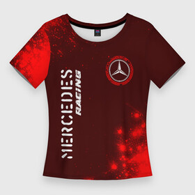 Женская футболка 3D Slim с принтом MERCEDES  Mercedes Racing + Арт в Тюмени,  |  | amg | auto | bens | benz | logo | merc | mercedes | mersedes | moto | racing | star | vthctltc | авто | амг | бенц | звезда | класс | краска | краски | лого | логотип | мерин | мерс | мерседес | мото | символ | символы | ьуксувуы