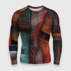 Мужской рашгард 3D с принтом Урбанистический паттерн  Urban pattern в Тюмени,  |  | abstraction | casual | color | pattern | urbanism | абстракция | паттерн | урбанизм | цвет