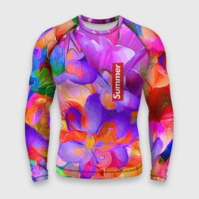 Мужской рашгард 3D с принтом Красочный цветочный паттерн  Лето  Colorful Floral Pattern  Summer 2023 в Тюмени,  |  | Тематика изображения на принте: color | flowers | pattern | summer | лето | паттерн | цвет | цветы