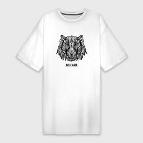 Платье-футболка хлопок с принтом Тигр в стиле Мандала  Mandala Tiger  Live Wild в Тюмени,  |  | ethnic | fashion | free | lover | lovers | mandala | sacral | scheme | style | wild | буддизм | дикая жизнь | дикий | живи диким | иллюстрация | сакральная схема | свобода | свободный | стиль | тигриные | тигрица | тигры | этника