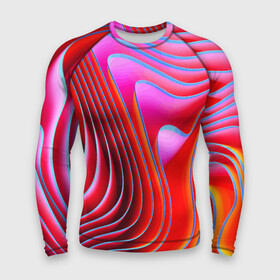 Мужской рашгард 3D с принтом Разноцветные неоновые полосы  Волна  Multicolored neon stripes  Wave в Тюмени,  |  | Тематика изображения на принте: abstraction | color | fashion | neon | pattern | raster | stripe | wave | абстракция | волна | мода | неон | паттерн | полоса | растр | цвет