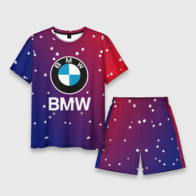 Мужской костюм с шортами 3D с принтом BMW  Градиент  Краска в Тюмени,  |  | bmw | bmw performance | m | motorsport | performance | бмв | моторспорт