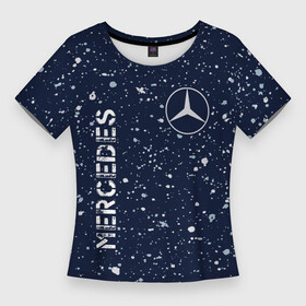 Женская футболка 3D Slim с принтом МЕРСЕДЕС  Mercedes  Брызги в Тюмени,  |  | amg | auto | bens | benz | logo | merc | mercedes | mersedes | moto | paint | star | vthctltc | авто | амг | бенц | брызги | звезда | класс | краска | лого | логотип | мерин | мерс | мерседес | мото | символ | символы | ьуксувуы