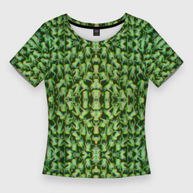 Женская футболка 3D Slim с принтом Множество людей огуречного цвета в Тюмени,  |  | зелень | камуфляж | летний принт | люди | лягушки | огуречная толпа | огурцы | свежесть | толпа