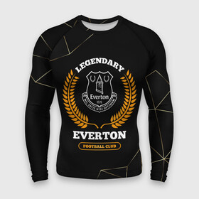 Мужской рашгард 3D с принтом Лого Everton и надпись Legendary Football Club на темном фоне в Тюмени,  |  | club | everton | football | logo | клуб | лого | мяч | огонь | пламя | символ | спорт | футбол | футболист | футболисты | футбольный | эвертон