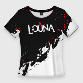 Женская футболка 3D Slim с принтом louna band  лоуна в Тюмени,  |  | louna | louna 1984 | louna band | louna official video | rock | лауна | лоуна | луна | лусинэ геворкян | музыка | наше радио | рок | русский рок