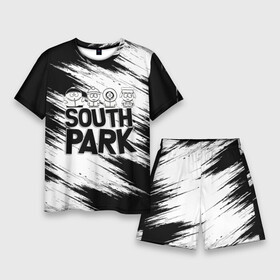 Мужской костюм с шортами 3D с принтом Южный парк  персонажи и логотип (South Park) в Тюмени,  |  | eric | kenny | kyle | south park | stanley | кайл | кенни | мультфильм | саус парк | сауспарк | сериал | стэн | эрик | южный парк