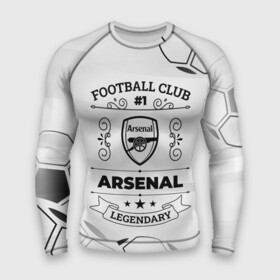 Мужской рашгард 3D с принтом Arsenal Football Club Number 1 Legendary в Тюмени,  |  | arsenal | club | football | logo | paint | арсенал | брызги | клуб | краска | лого | мяч | символ | спорт | футбол | футболист | футболисты | футбольный