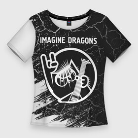 Женская футболка 3D Slim с принтом Imagine Dragons  КОТ  Краски в Тюмени,  |  | band | dragons | imagine | imagine dragons | metal | rock | группа | драгонс | имеджин | кот | краска | рок