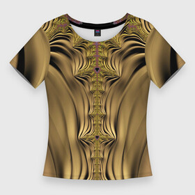 Женская футболка 3D Slim с принтом Песчаный охотник  Фрактал Абстракция в Тюмени,  |  | абстракция | камуфляж | маскировка | охотничий | пустынный | фрактал