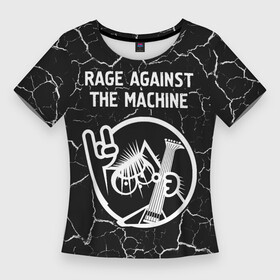 Женская футболка 3D Slim с принтом Rage Against The Machine  КОТ  Трещины в Тюмени,  |  | against | band | machine | metal | rage | rage against the machine | rock | the | группа | кот | машин | мрамор | рок | рэйдж | трещины