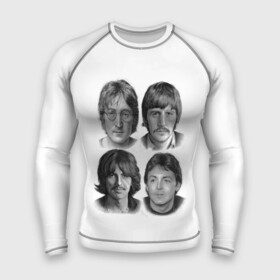 Мужской рашгард 3D с принтом LEGENDS JOHN LENNON PAUL MCCARTNEY RINGO STARR GEORGE HARRISON в Тюмени,  |  | Тематика изображения на принте: 80 е | винтаж | гитара | группа | музыка | музыкант | ретро