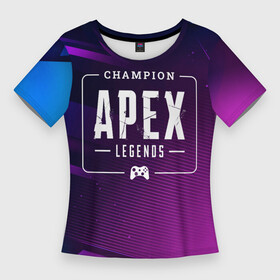 Женская футболка 3D Slim с принтом Apex Legends Gaming Champion: рамка с лого и джойстиком на неоновом фоне в Тюмени,  |  | apex | apex legends | champion | legends | logo | апекс | гранж | игра | игры | легент | лого | логотип | символ