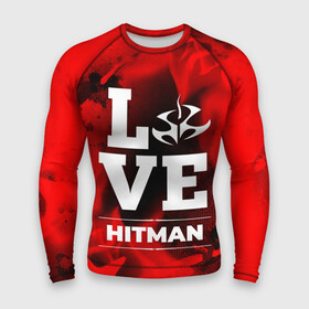 Мужской рашгард 3D с принтом Hitman Love Классика в Тюмени,  |  | hitman | logo | love | игра | игры | лого | логотип | огонь | пламя | символ | хитман