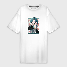 Платье-футболка хлопок с принтом Hatsune Miku Drain в Тюмени,  |  | anime | art | drain | hatsune | hatsune miku | miku | аниме | арт | девушка | дрейн | мику | мику хатсуне | мультипликация | рисунок | стиль | хатсуне | хатсуне мику | япония