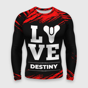 Мужской рашгард 3D с принтом Destiny Love Классика в Тюмени,  |  | destiny | logo | love | дестини | игра | игры | краска | лого | логотип | символ