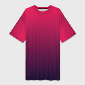 Платье-футболка 3D с принтом RED to dark BLUE  GRADIENT в Тюмени,  |  | абстракция | амбре | без дизайна | без лишнего | градиент | градиент и ничего лишнего | градиенты | красная | красное | красный | на весну | на каждый день | на лето | текстура