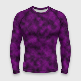 Мужской рашгард 3D с принтом Черно пурпурная облачность в Тюмени,  |  | abstract pattern | purple | бордовый | облака | пурпурный | размытие | черный