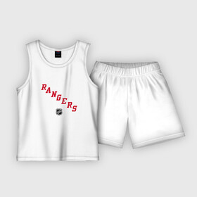 Детская пижама с шортами хлопок с принтом New York Rangers NHL в Тюмени,  |  | hnl | new york rangers | rangers | нхл | рейнджерс | хоккей