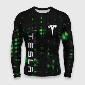 Мужской рашгард 3D с принтом Tesla Зеленые точки в Тюмени,  |  | brand | car | cybertruck | elon mask | logo | model s | model x | model y | moscow tesla club | s3xy | semi | tesla | tesla motors | tesla roadster | авто | бренд | илон | илон маск | лого | маск | машина | тесла | тесла х | тесло | тэсла | электрокар | э