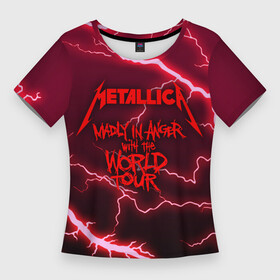 Женская футболка 3D Slim с принтом Metallica  Madly in Angel в Тюмени,  |  | kobein | kurt kobein | madly in angel | metalica | metallica | rock | курт кобейн | металика | металлика | рок | супер звезда