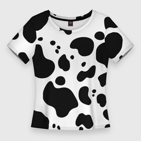 Женская футболка 3D Slim с принтом Пятна Далматина в Тюмени,  |  | 101 далматинец | далматин | далматинец | пятна далматинца | собаки