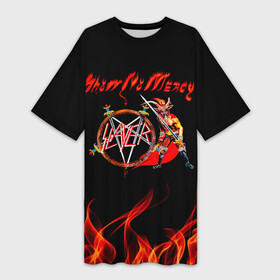 Платье-футболка 3D с принтом Show No Mercy  Slayer в Тюмени,  |  | slayer | группа | гэри холт | керри кинг | метал | музыка | пентаграмма | песни | пол бостаф | рок | слаер | слайер | слеар | слеер | слейр | слеяр | том арайа | трэш | тяжелый | хеви