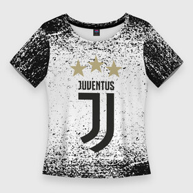 Женская футболка 3D Slim с принтом ювентус  три звезды в Тюмени,  |  | abstraction | black white | cr7 | fc juventus | football | geometry | hexagon | juve | juventus | neon | ronaldo | sport | texture | triangle | абстракция | бык | геометрия | неон | роналдо | роналду | соты | спорт | текстура | футбол | ч