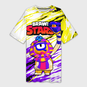 Платье-футболка 3D с принтом Отис Фараотис Brawl Stars в Тюмени,  |  | brawl stars | faraotis | otis | otis brawl stars | бравл старс | отис | отис бравл старс | фараотис