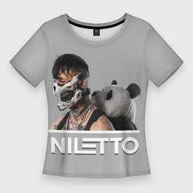 Женская футболка 3D Slim с принтом Нилетто  Криолит в Тюмени,  |  | Тематика изображения на принте: niletto | альбом | данил прытков | криолит | музыка | нилетто | певец