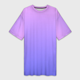 Платье-футболка 3D с принтом PINK PURPLE GRADIENT  ГРАДИЕНТ РОЗОВО ФИОЛЕТОВЫЙ в Тюмени,  |  | базовая | базовый | без дизайна | без лишнего | голубого | градиент | градиенты | малиновый | на каждый день | на лето | розово фиолетовый | розового | розовый | синего | синий | фиолетового