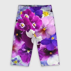 Велосипедки 3D с принтом CHARMING PANSIES в Тюмени,  |  | botanical | bouquet | floral | garden | gre | nature | pansies | pink | plant | spring | summer | yellow | анютины глазки | ботанический | букет | весна | желтый | зеленый | красивый | красочный | лето | лист | природа | растение | розовый